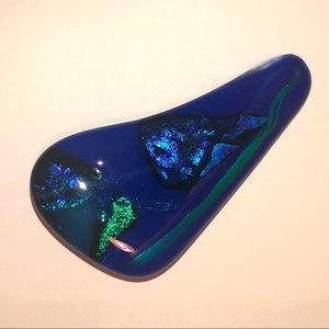 Murano Diachronic Art Glass Brooch Modern Abstract MOD Large Pin Vintage New